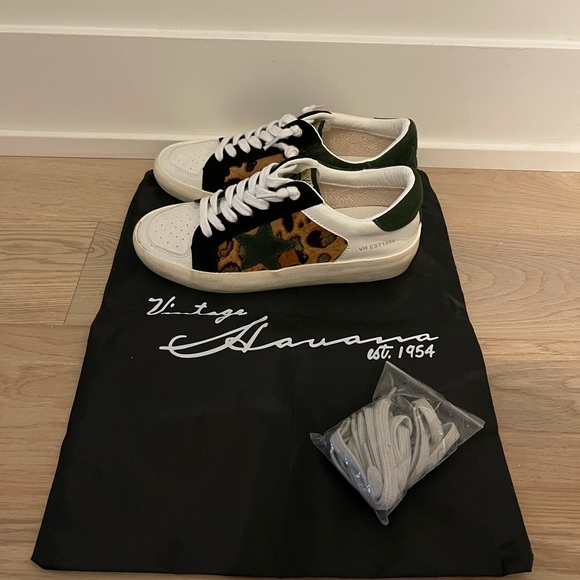 Leopard Print Vintage Havana Sneakers - Picture 1 of 2